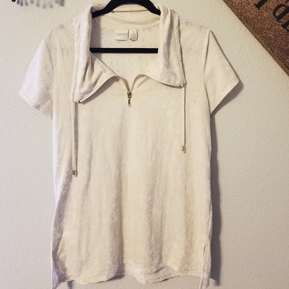 Chico's Zip Front Blouse